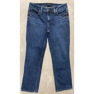 Silver Jeans Co Suki Capri Women’s W31 L23.5 Stretch Mid Rise FREE RETURNS